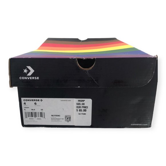 Converse Chuck Taylor All Star Mens 4 Wmns 6 Rainbow Pride Limited Edition - Picture 7 of 13